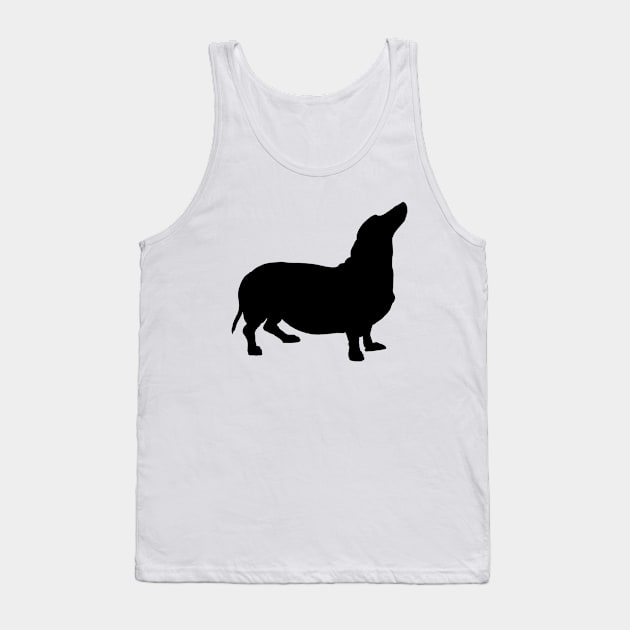 Sausage Dog Silhouette Tank Top by AustralianMate